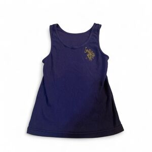 Purple Polo Ralph Lauren Ribbed Tank Top